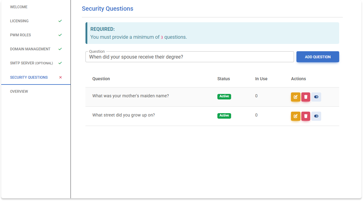 Security Questions Configuration1