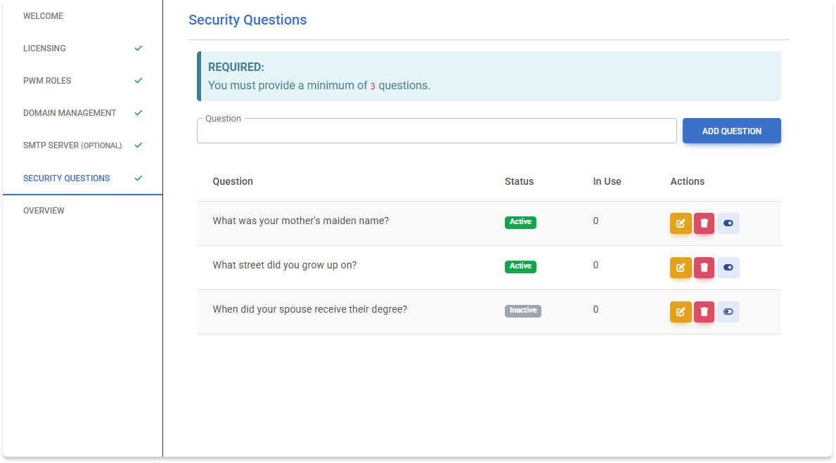 Security Questions Configuration2
